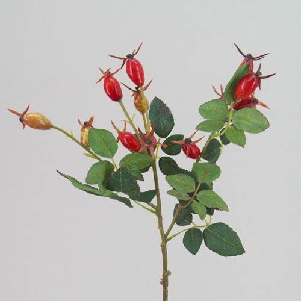Artificial Rosehips 55cm Artificial Berries